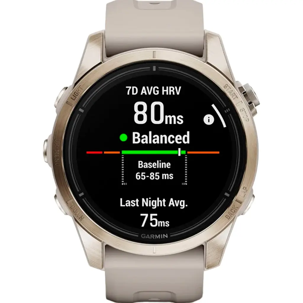 Смарт-часы Garmin Epix Pro [Gen 2] Sapphire Edition 42mm Soft Gold with Light Sand Band [010-02802-10] [86536] - фото 3