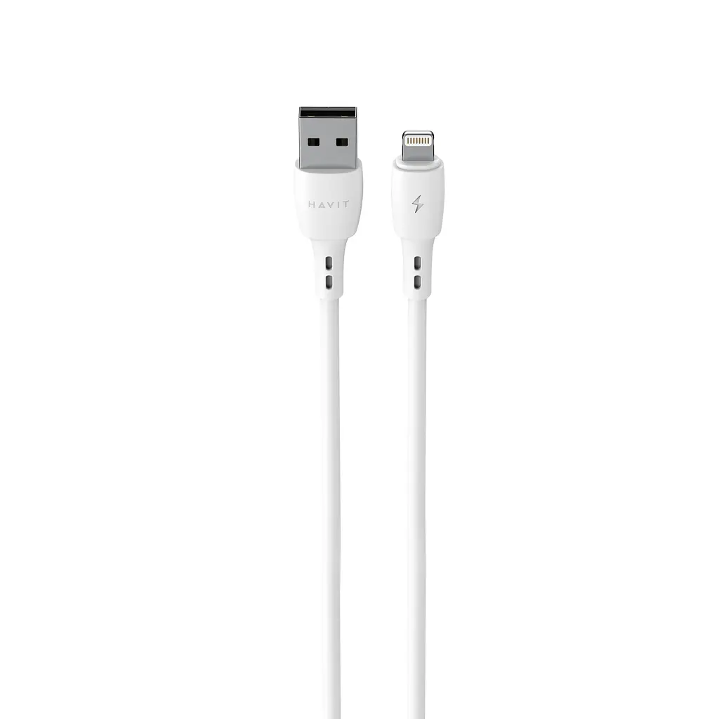 Кабель USB - Lightning HAVIT CB619C-L 2.1A 2м White HAVIT (29245-000) - фото 3