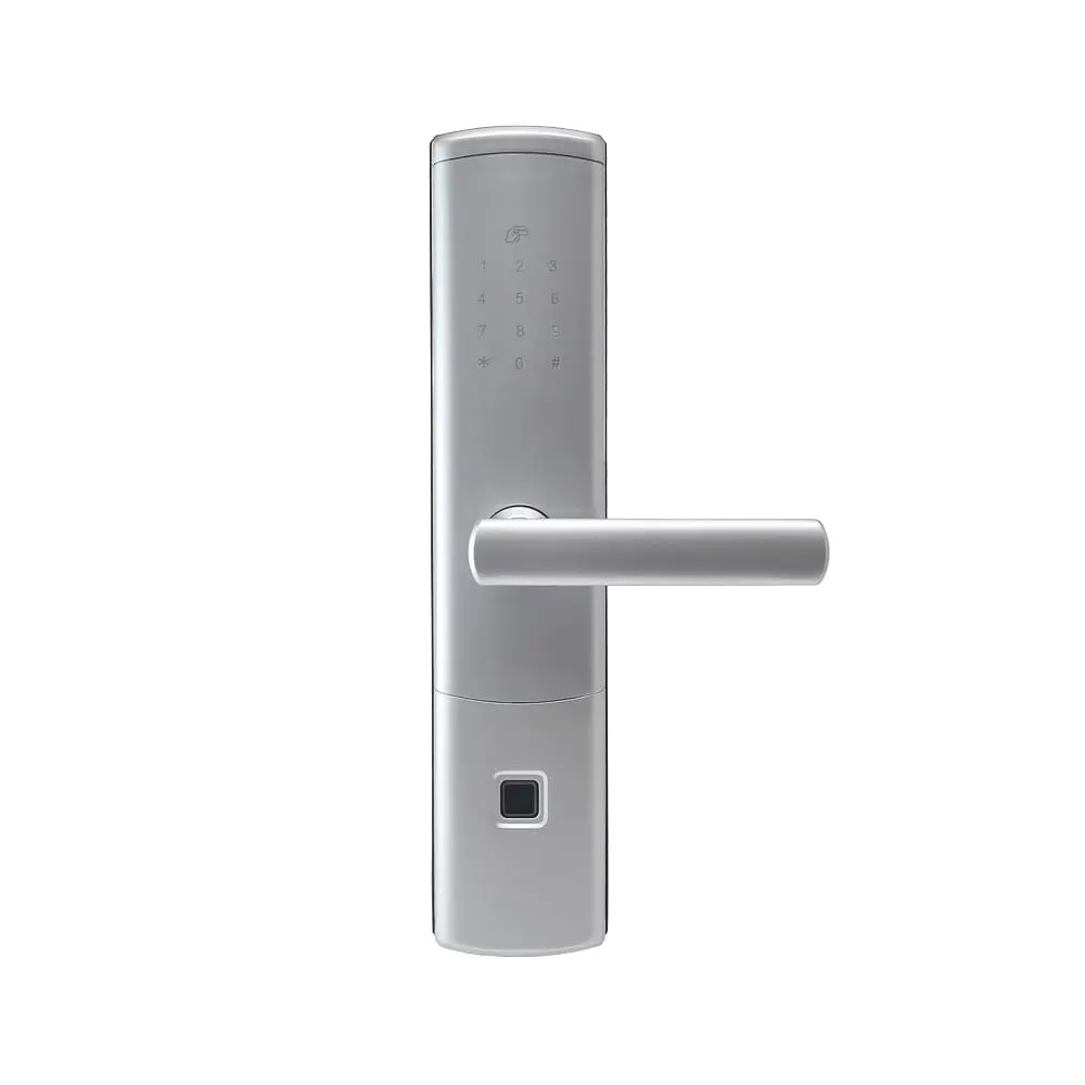 Замок біометричний автономний Trinix TRL-5111BTF Silver Right з Bluetooth, зчитувачем відбитків пальців і карт Mifare (65-00037) - фото 6