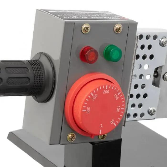 Паяльник для пластиковых труб в металлическом кейсе 850 Вт 0-300°C INTERTOOL RT-2110 - фото 4