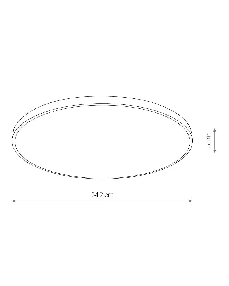 Світильник стельовий Nowodvorski 10975 Agnes Round LED Pro 1x64W 3000K 5600Lm IP44 чорний - фото 2
