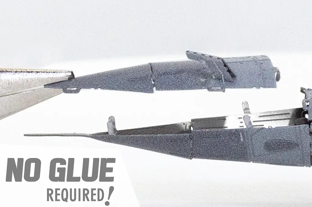 Металевий 3D конструктор "Винищувач F-16 Fighting Falcon на озброєнні Повітряних Сил України" (ME1046U) - фото 12