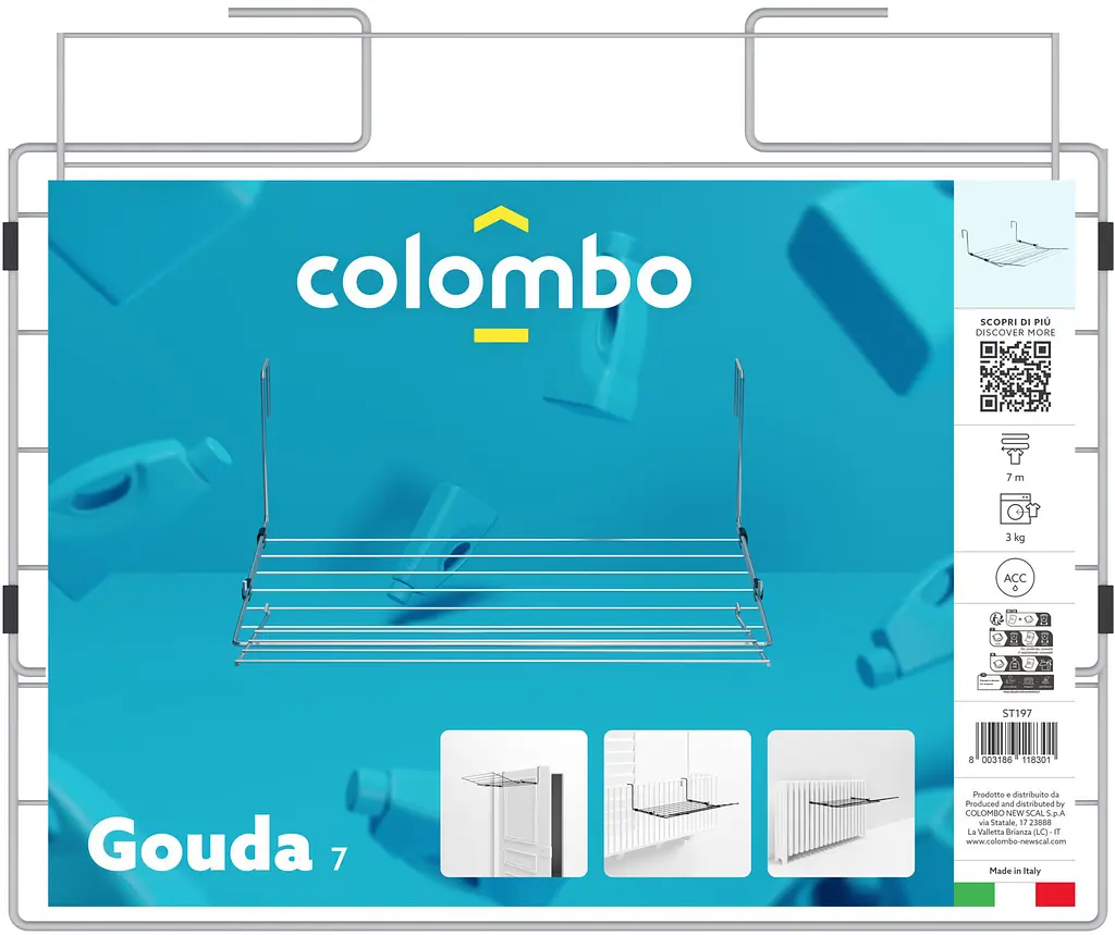 Сушарка для білизни навісна Colombo Gouda 7 (ST197) - фото 5