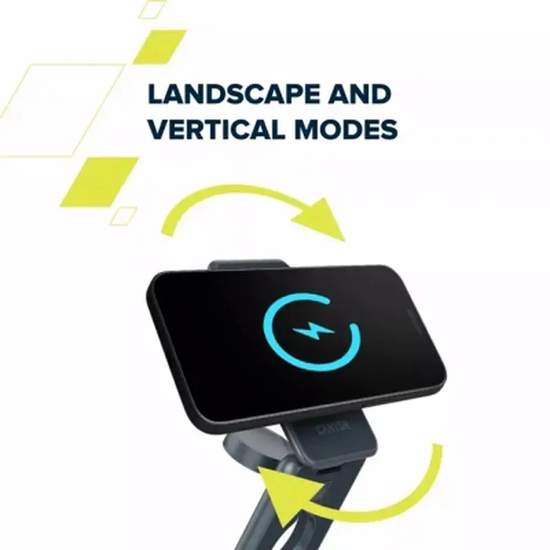 Зарядний пристрій Canyon Foldable wireless charger 15W 3in1 Metal (CNS-WCS309M) - фото 12