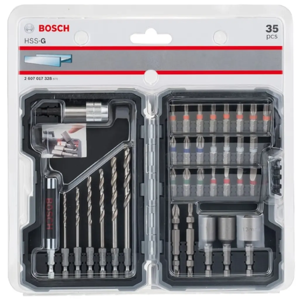 Биты и сверла Professional Pro-Mix Metal магнитный битодержатель набор 35шт Bosch hoz0013363 - фото 3