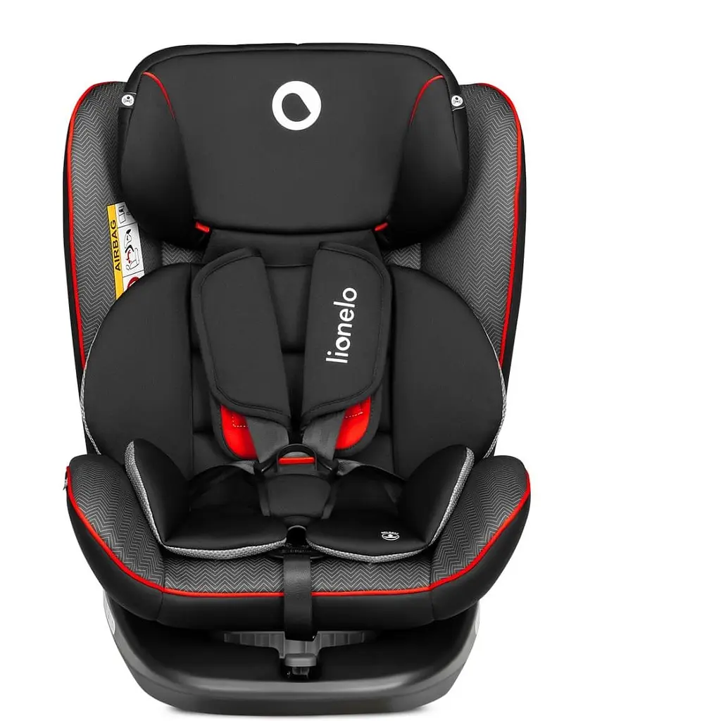 Автокрісло Lionelo Bastiaan Sporty Black з білою основою, чорне (LO-BASTIAAN SPORTY BLACK) - фото 4