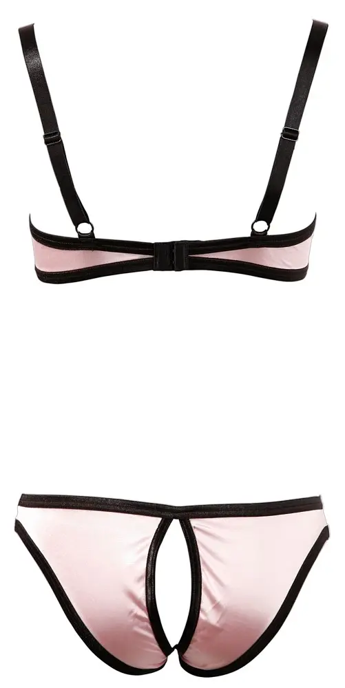Комплект білизни Cottelli Lingerie Shelf Bra Set, 80B/M (рожевий) - фото 5