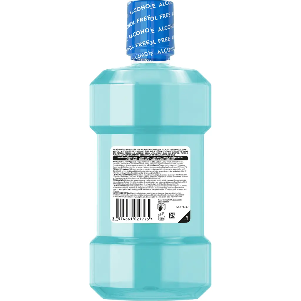 Ополіскувач для ротової порожнини Listerine Свіжа м’ята м’який смак (без спирту) 500 мл - фото 2