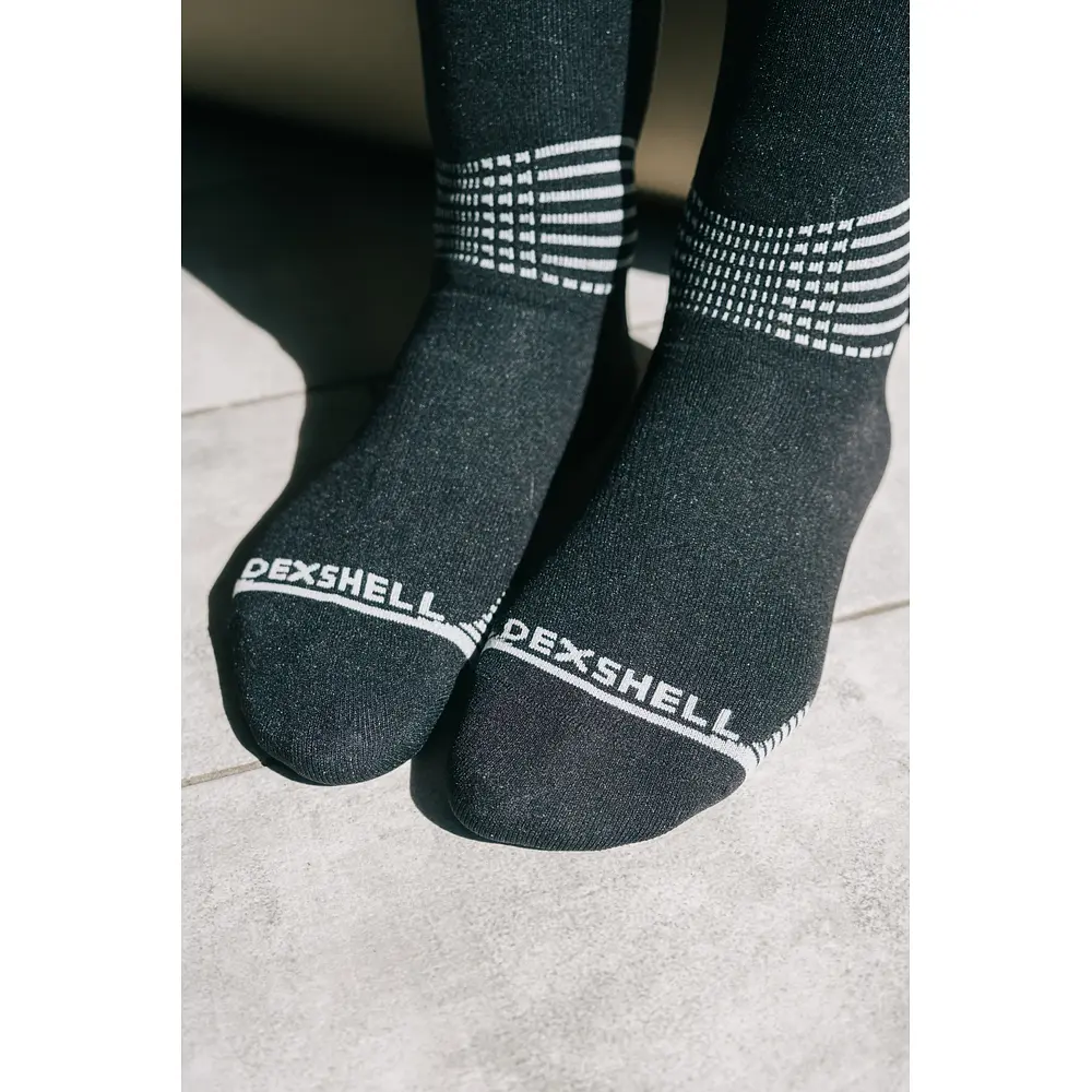 Водонепроникні шкарпетки Dexshell Longlite Socks 2.0, блакитні полоски, розмір XL (47-49) - фото 14