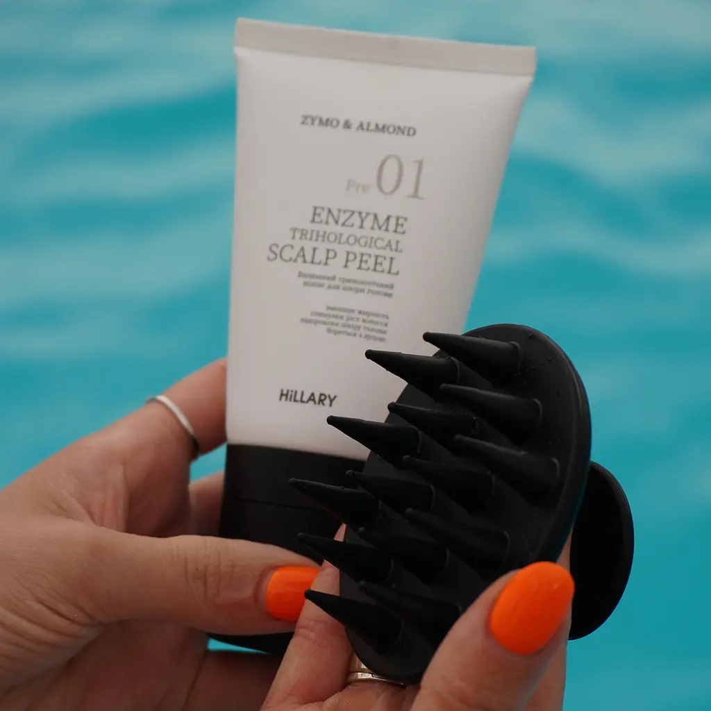Энзимный пилинг для кожи головы + Набор для сухого типа волос Aloe Deep Moisturizing Hillary - фото 4