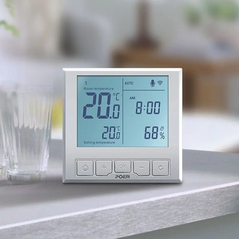 WiFi термостат для теплої підлоги - терморегулятор з LCD дисплеєм POER PTC26 (100428) - фото 3