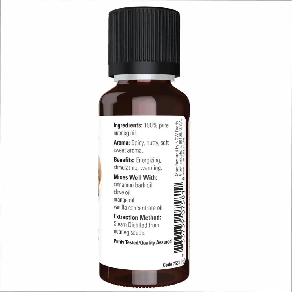 Олія мускатного горіха Now Essential Nutmeg Oil 30 ml - фото 2