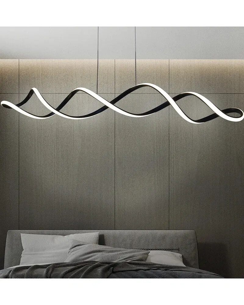 Подвесной светильник, люстра Goldlux 331069 Infinito Led 1x43W 4000K 6300Lm IP20 Черный - фото 2