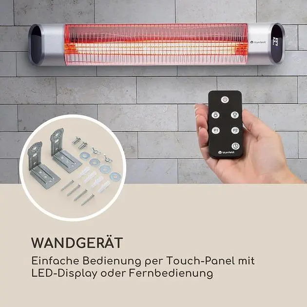 Інфрачервоний обігрівач Blumfeldt Dark Wave (10033810) - фото 8