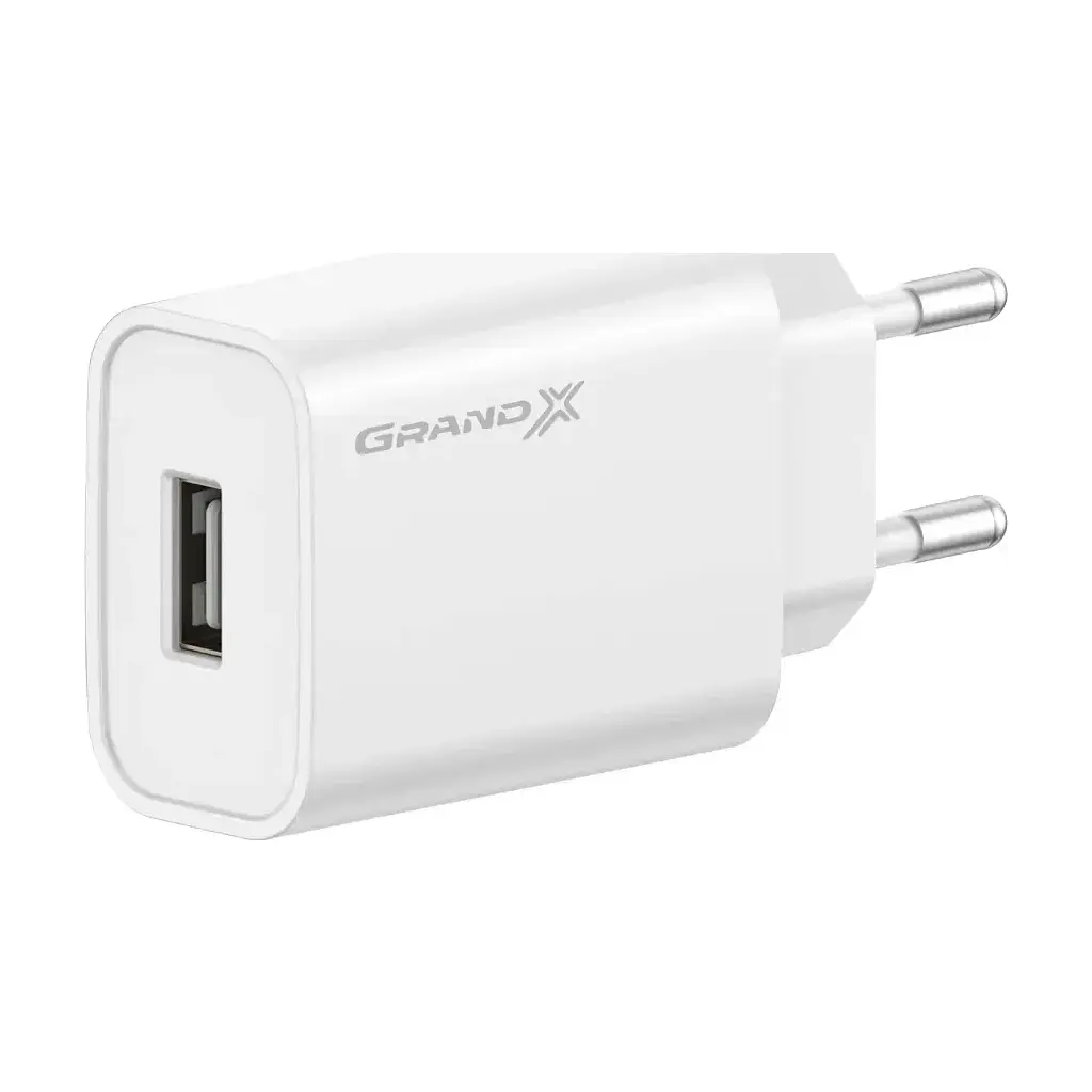 Зарядний пристрій Grand-X CH-550W Quick Charge USB QC3.0 White (CH-550W) - фото 2