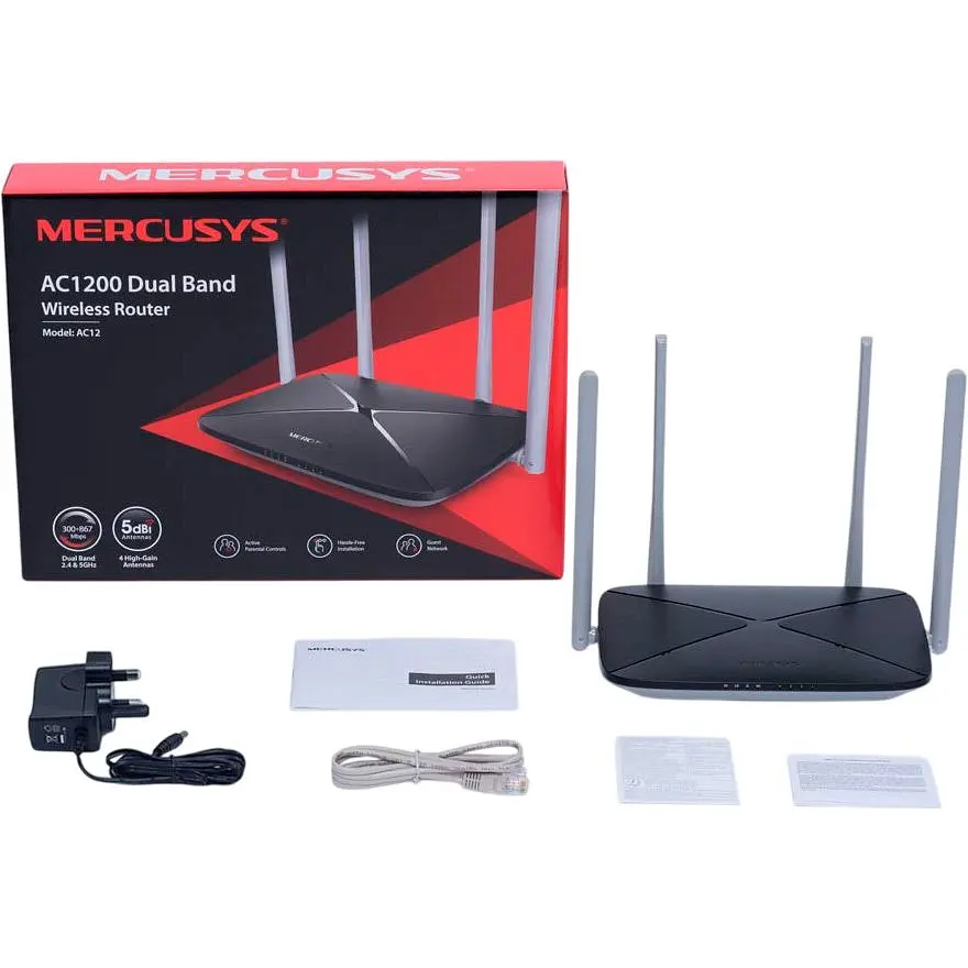 Бездротовий маршрутизатор (роутер) Mercusys AC12 V2 [128292] - фото 5