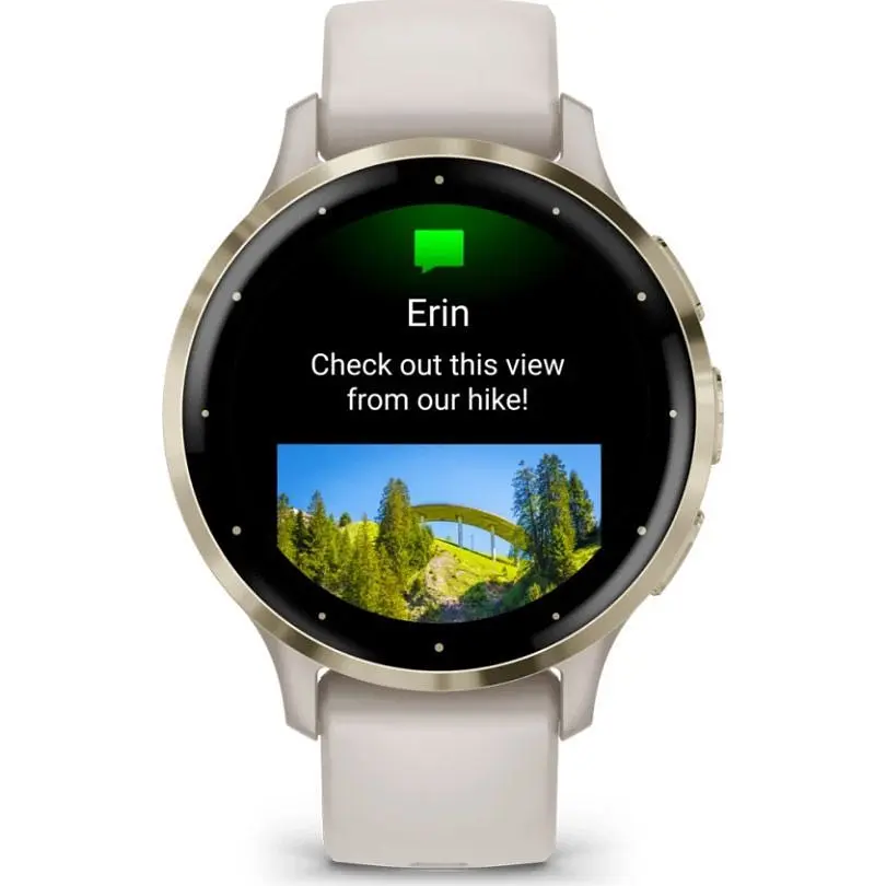 Смарт-годинник Garmin Venu 3S Soft Gold Stainless Steel Bezel with Ivory Case and Silicone Band (010-02785-04/54) [111833] - фото 7