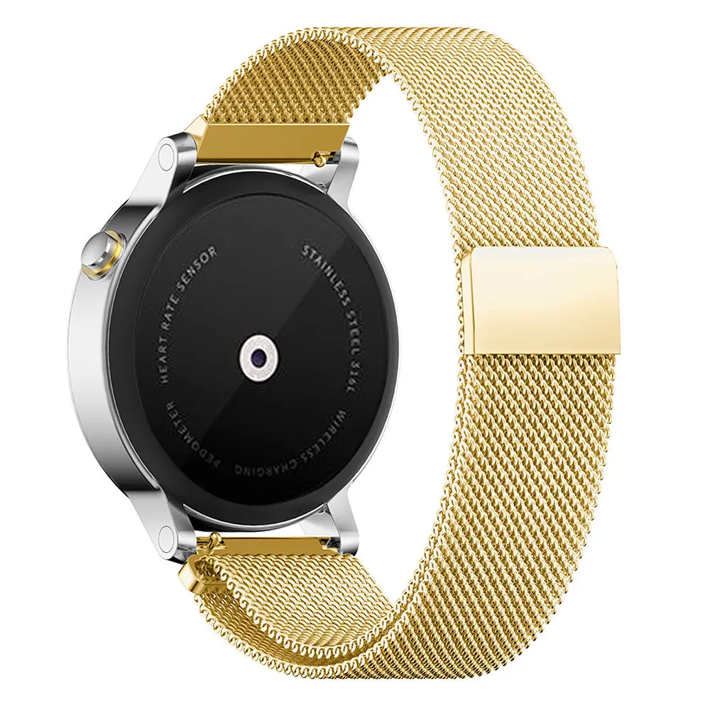 Миланский сетчатый ремешок для часов Motorola Moto 360 2nd gen (46 мм) Gold - фото 3