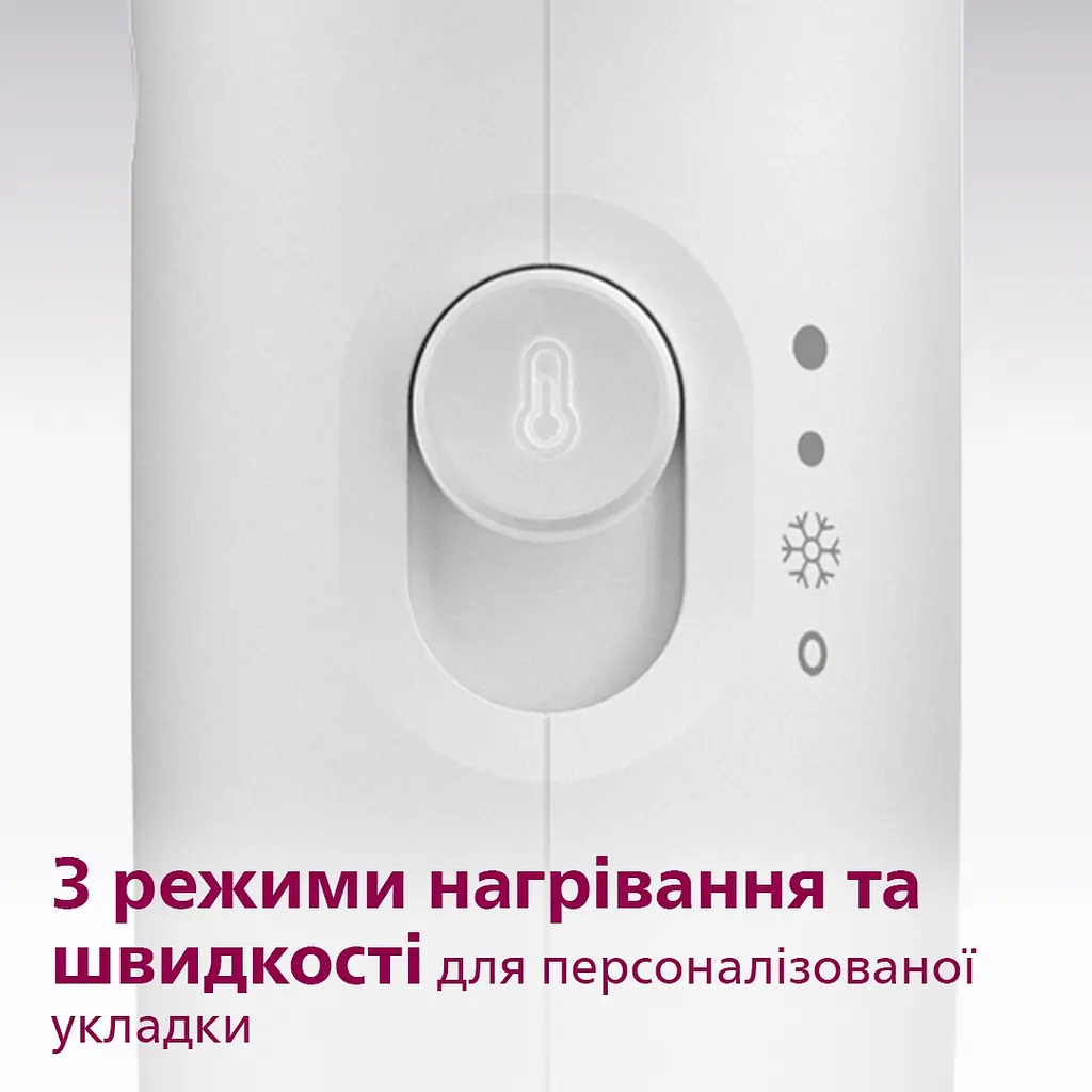 Фен Philips 3000 series біло-рожевий (BHD300/00) - фото 5