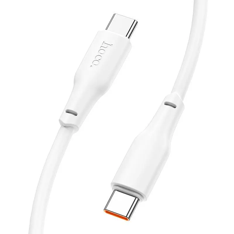 Кабель HOCO X93 Force fast charging data cable Type-C to Type-C 100W 2 метри білий - фото 7
