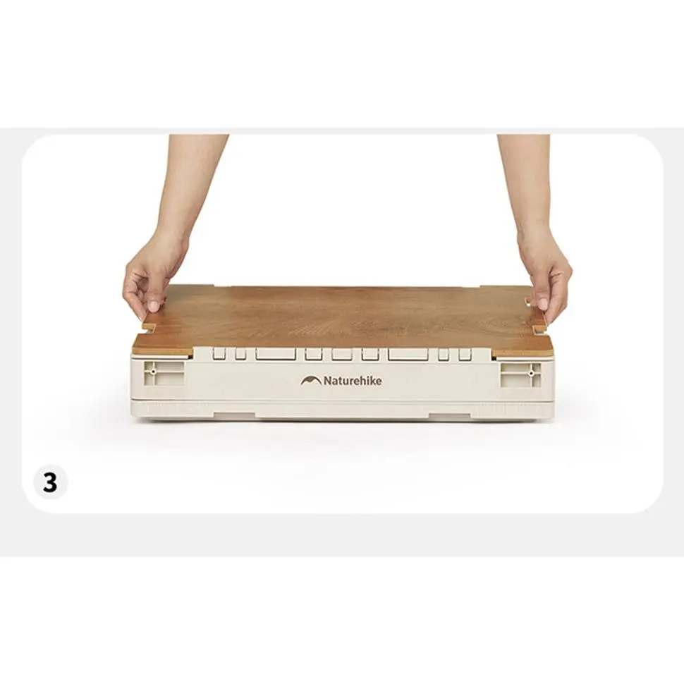 Складаний контейнер Naturehike CNK2450XB020 23 л бежево-сірий - фото 4