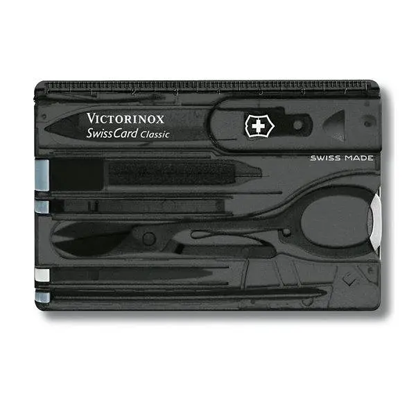 Ніж Victorinox Swisscard 82х54х4мм,10функ,чорн.прозор - фото 4