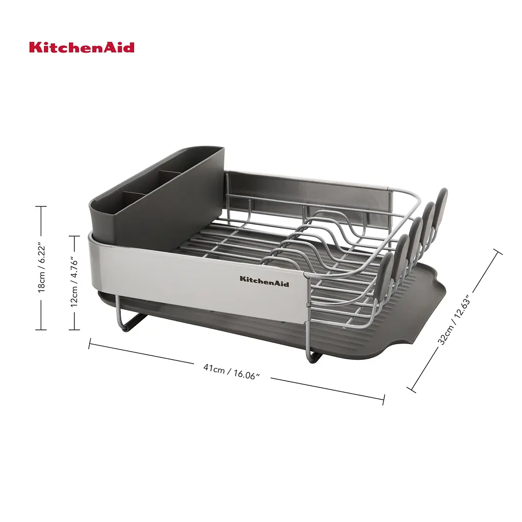 Подставка для сушки посуды KitchenAid Sinkware серая (KEG895BXCGA) - фото 9