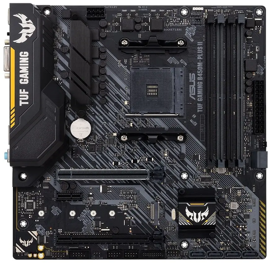 Материнская плата TUF GAMING B450M-PLUS II sAM4 B450 4xDDR4 HDMI DVI mATX Asus teh0019078 - фото 2