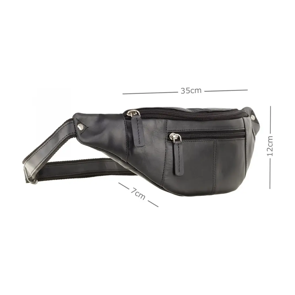 Сумка Visconti 721 Bumbag Large Black (721 BLK) - фото 3
