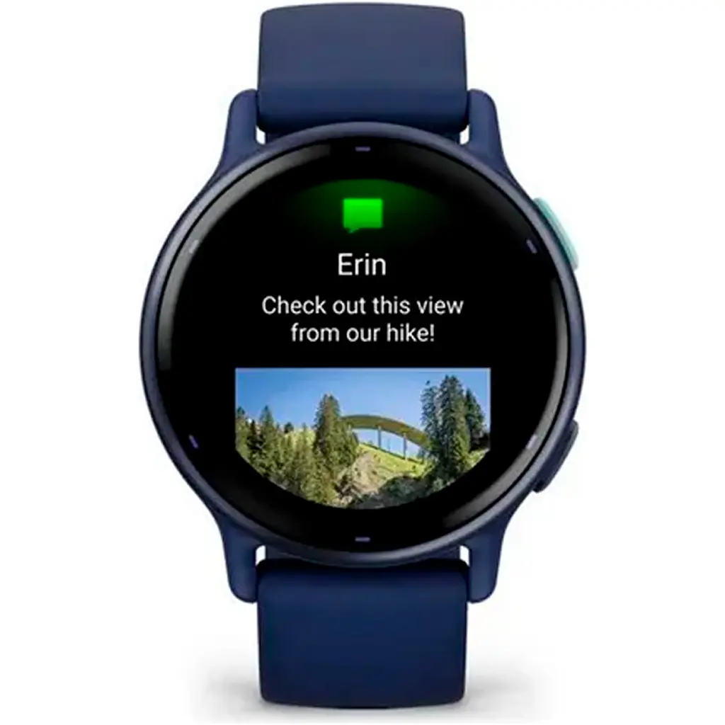 Смарт-годинник Garmin Vivoactive 5 Metallic Navy Aluminum Bezel with Navy Case and Silicone Band [010-02862-12] [111829] - фото 4