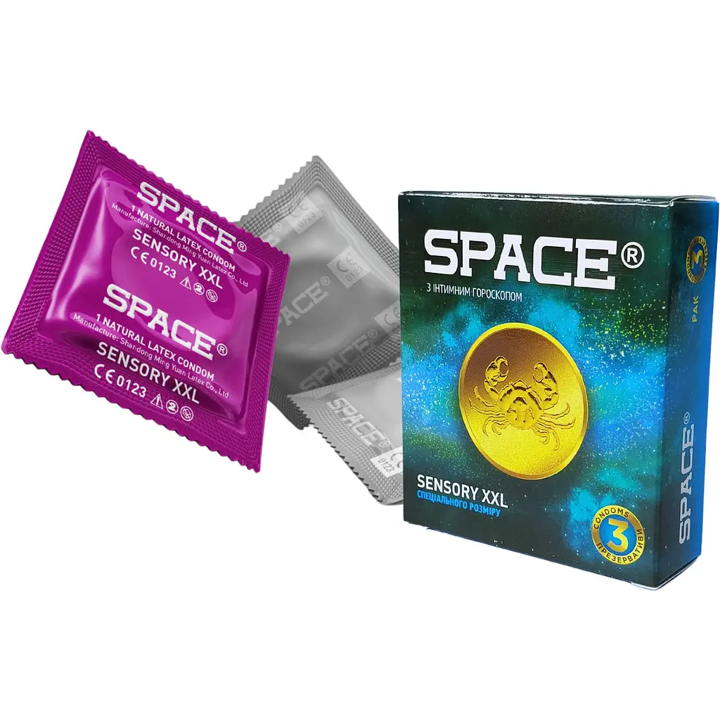 Презервативи Space Sensory XXL Гороскоп 36 шт. (12 уп. х 3 шт.) - фото 3