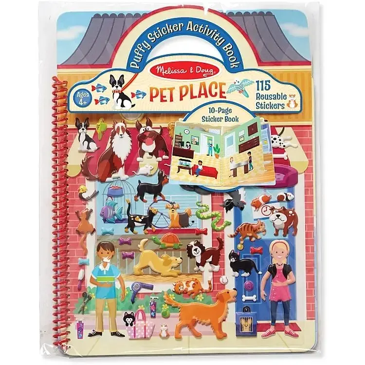 Наліпки Melissa & Doug Будинок для тварин об'ємні багаторазові (MD19429)