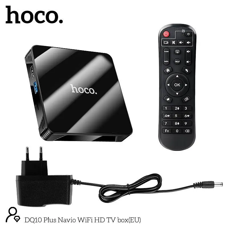Приставка на Android - Hoco DQ10 Navio WiFi HD TV box DQ10 WiFi 2.4g + 5g 4K - 4 / 32 GB пам'яті - фото 4