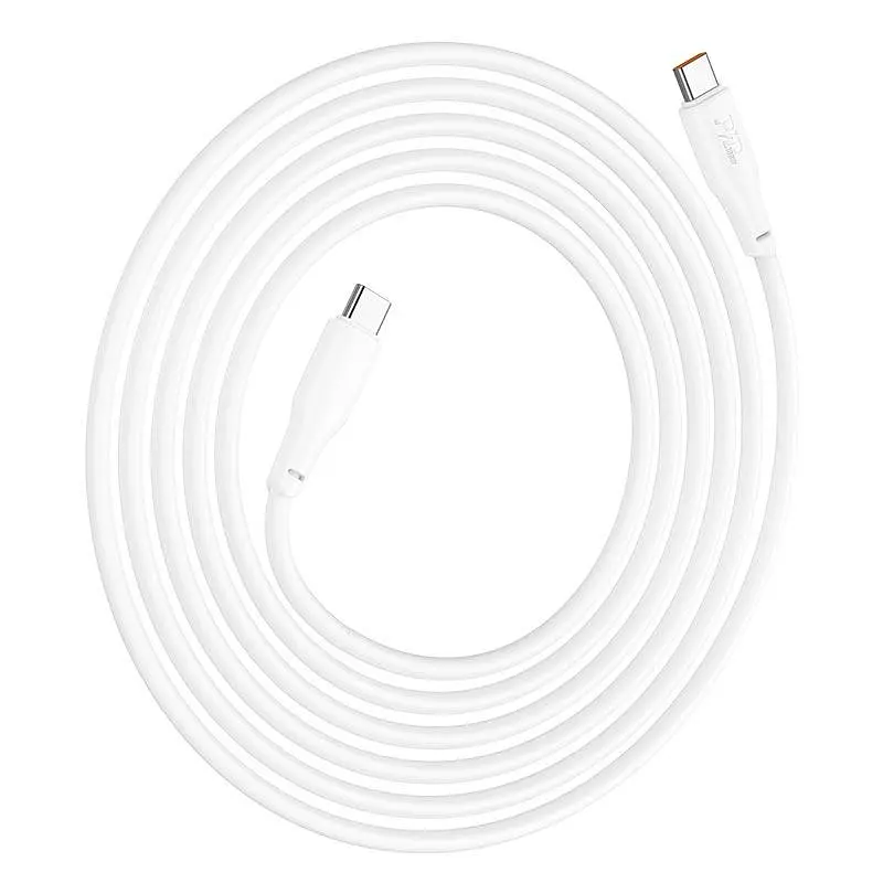 Кабель HOCO X93 Force fast charging data cable Type-C to Type-C 100W 2 метри білий - фото 6