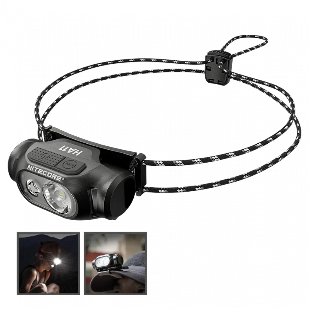 Налобный фонарь Nitecore HA11 1хАА 240лм c белым и красным светом - фото 2