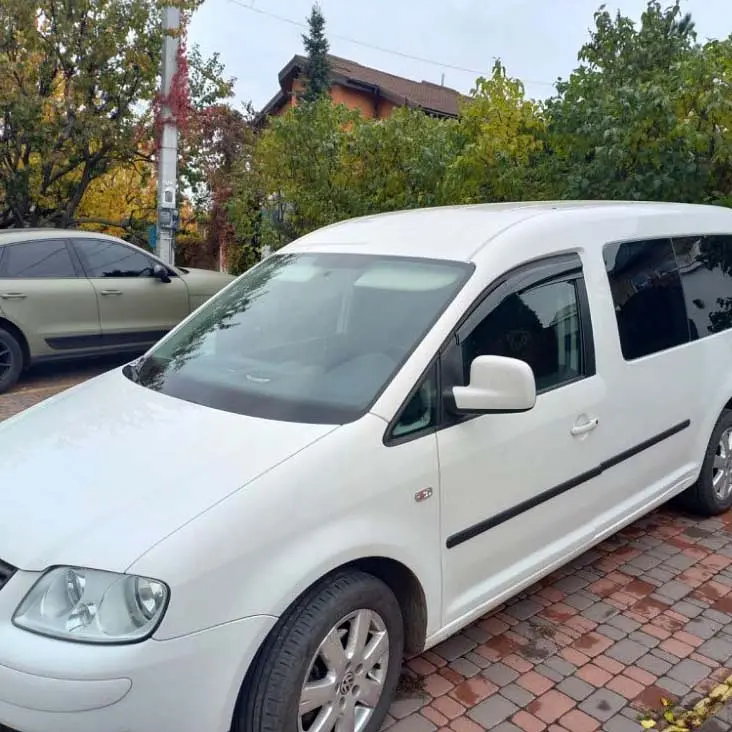 Дефлектори вікон ветровики Volkswagen Caddy 2004-2020 перед скотч SunPlex (SP-S-10) - фото 4