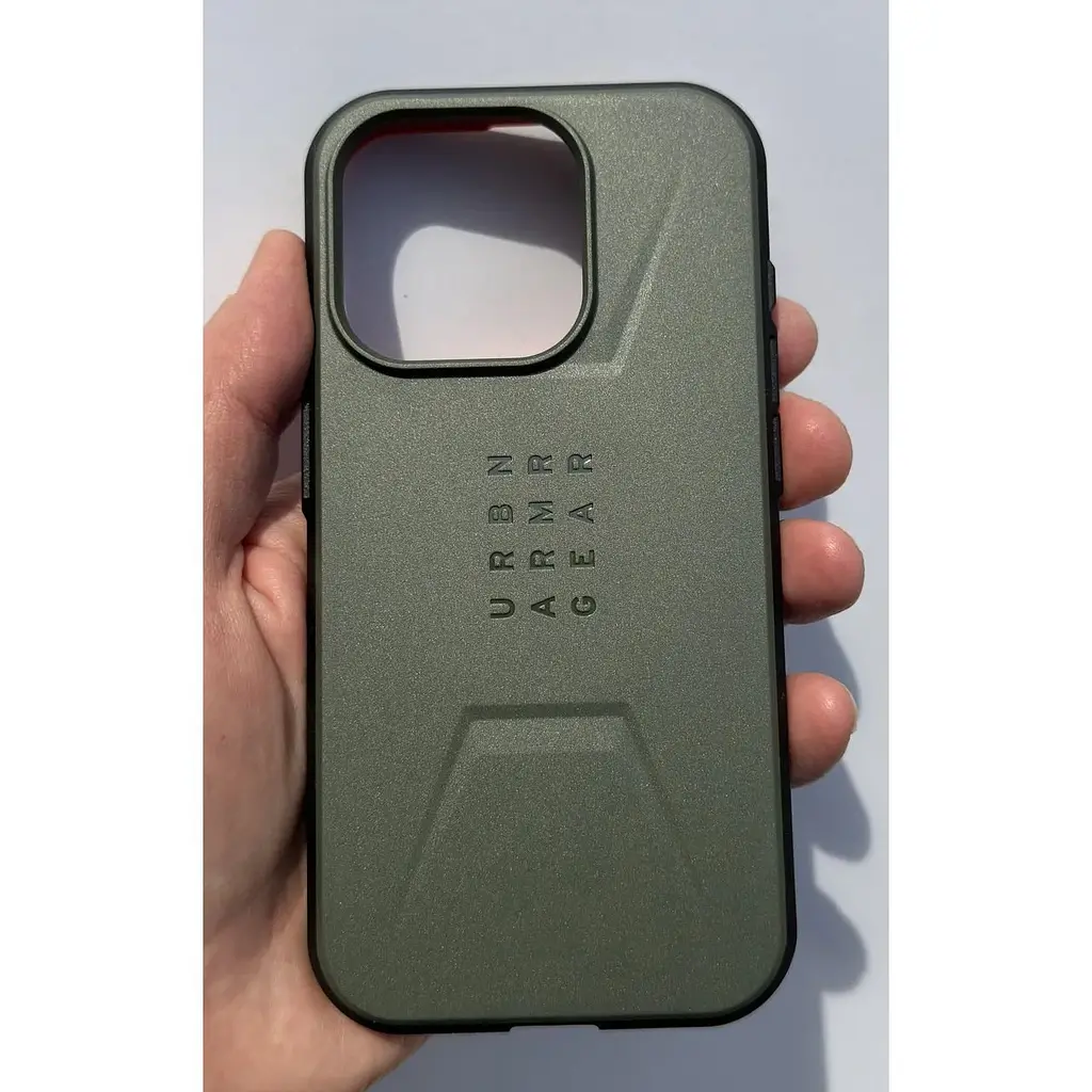 Оригінальний протиударний чохол UAG Civilian MagSafe для iPhone 15 Pro (6.1") Olive (114275117272) - фото 7