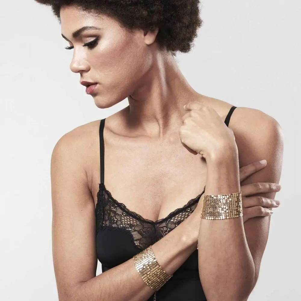 Наручники металеві Bijoux Indiscrets Desir Metallique Handcuffs - Gold, золотисті - фото 5