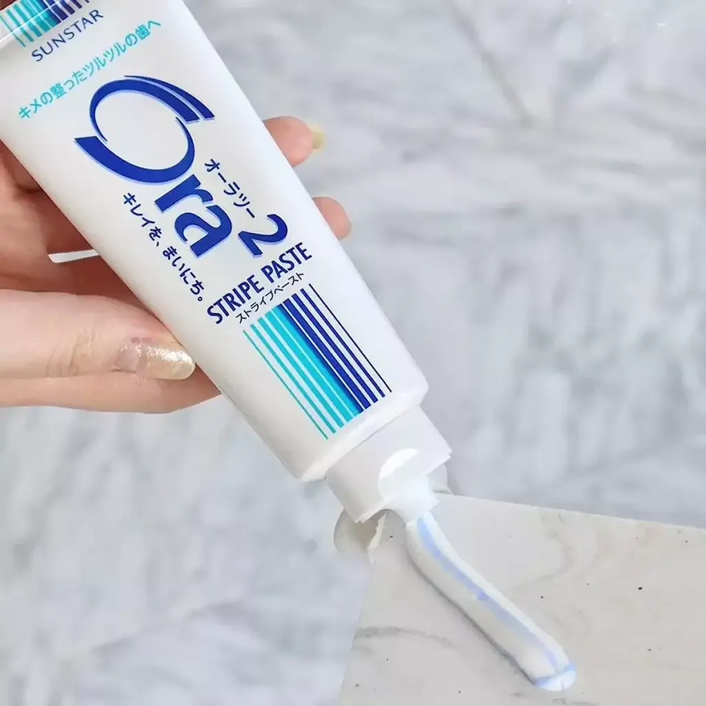 Зубна паста SUNSTAR Ora2 Stripe Paste подвійний кальцій 140 г - фото 3