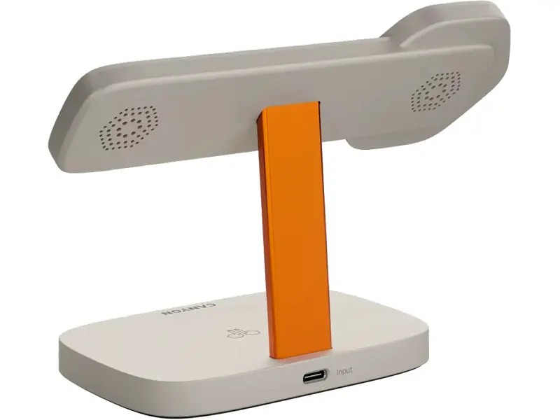 Бездротовий зарядний пристрій Canyon Hexagon WCS-310 Wireless Charging Station Light Gray/Orange (CNS-WCS310LGOR) - фото 4