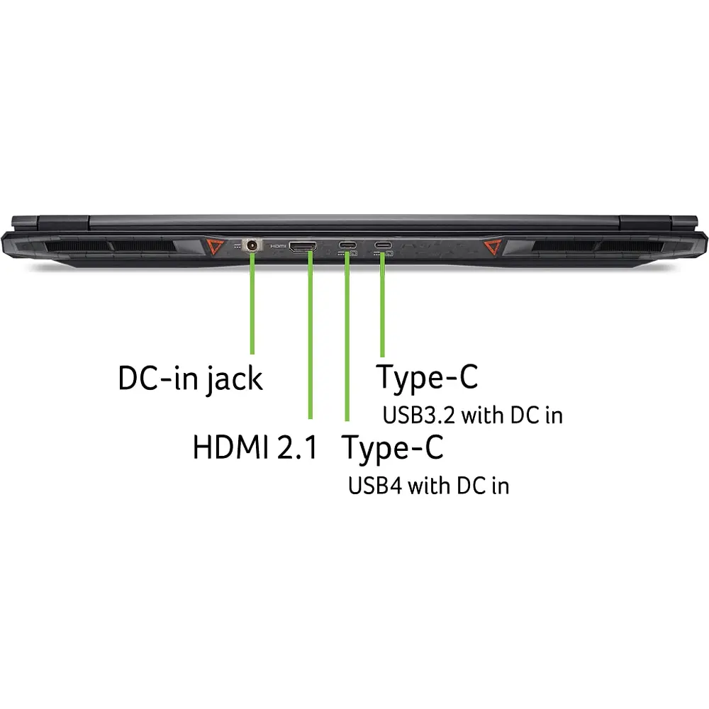 Ноутбук Игровой ACER Nitro 18 AI AN18-61-R9ES, AMD Ryzen AI 7 350 до 5GHz, 16" WQXGA, 16GB, SSD 1TB, NVIDIA GeForce RTX 5070 8GB, Free Dos - фото 12