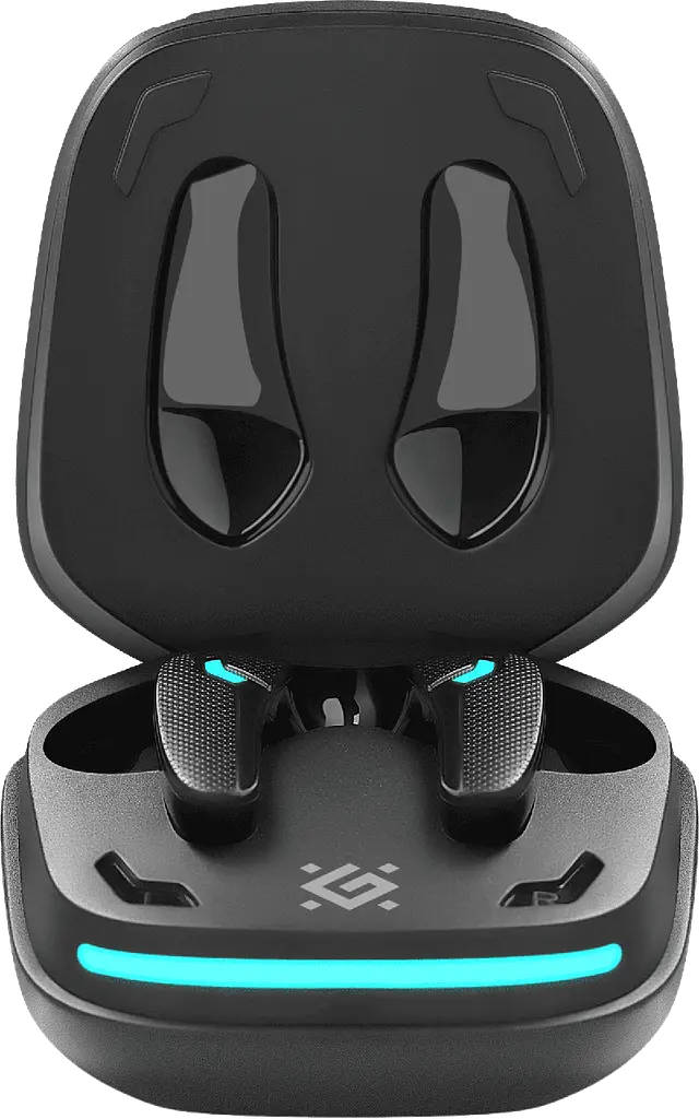 Навушники бездротові Defender CyberDots 285 TWS bluetooth в кейсі чорні (63285) - фото 4