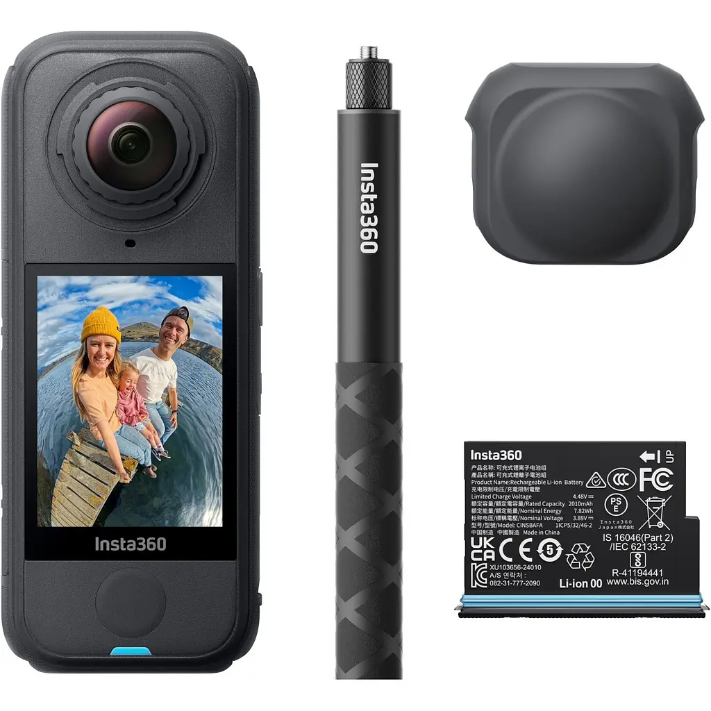 Екшн-камера Insta360 X4 Air Starter Bundle Black (CINSAAFA/SE03) EU [162501] - фото 9