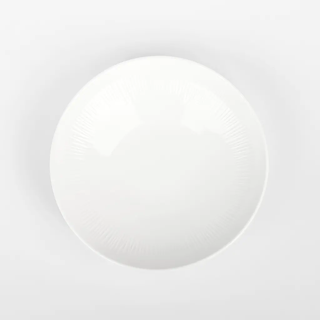 Тарілка МВМ My Home Промінь глибока 20.9 см біла (KP-121 WHITE) - фото 2