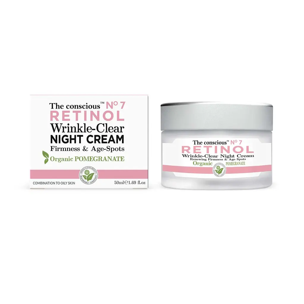 Нічний крем для обличчя The Conscious Night Cream Retinol Wrinkle-Clear 50 мл - фото 2