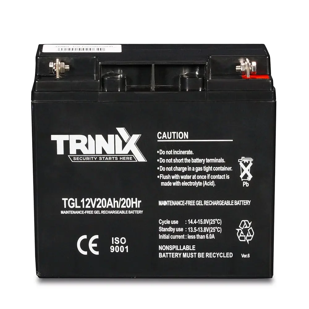 Акумуляторна батарея гелева 12В 20Аг Trinix TGL12V20Ah/20Hr GEL (44-00014) - фото 2