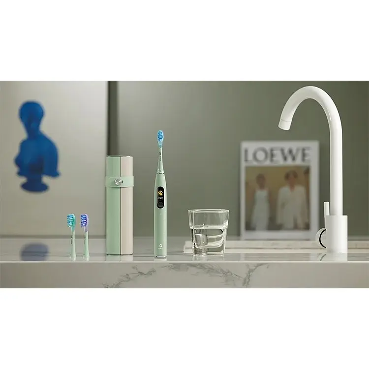 Розумна зубна електрощітка Oclean X Ultra 20 Set Electric Toothbrush Green (6970810557091) - фото 4
