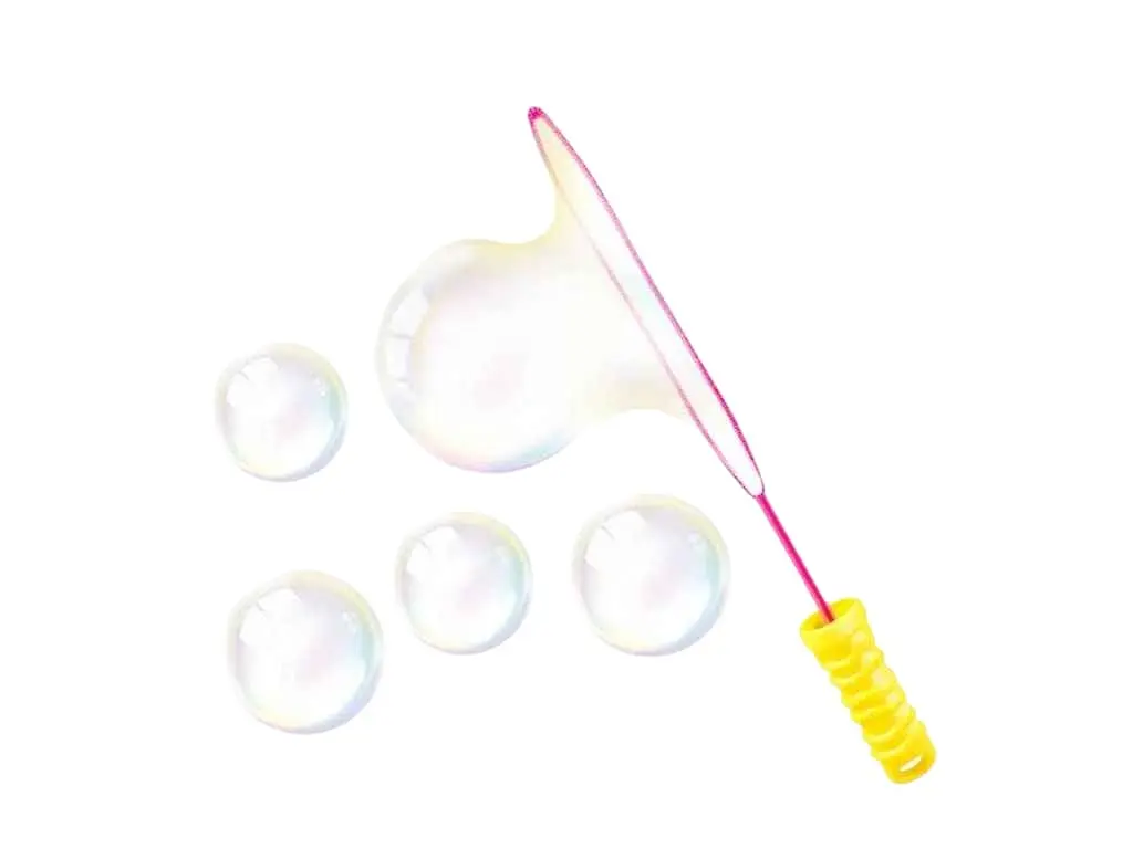 Мильні бульбашки з паличкою BUBBLE FUN зелена/жовта (19,5x14x36,5см)