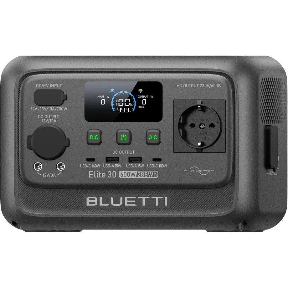 Зарядна станція BLUETTI Elite 30 V2 600W (P-EL30V2-EU-GY-BL-010) [149152] - фото 2