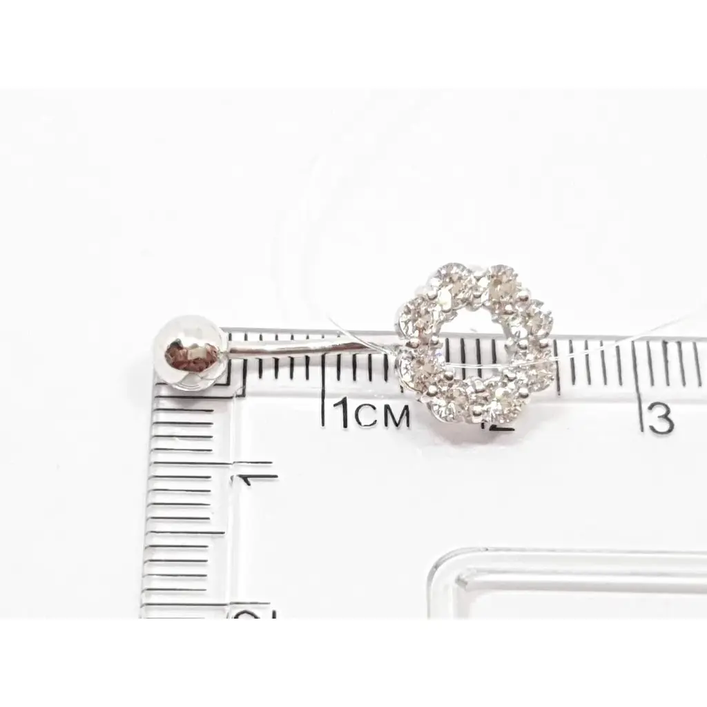 Срібна сережка для пірсингу пупка Dear. 7020.1С - фото 4